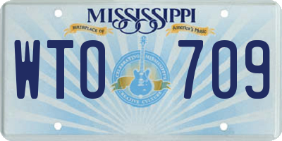 MS license plate WTO709