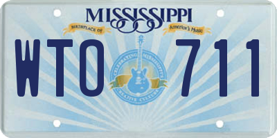 MS license plate WTO711