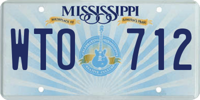 MS license plate WTO712
