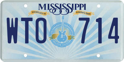 MS license plate WTO714