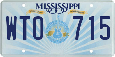 MS license plate WTO715