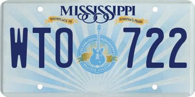 MS license plate WTO722