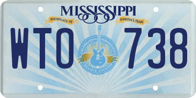 MS license plate WTO738