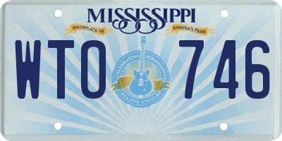 MS license plate WTO746