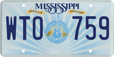 MS license plate WTO759