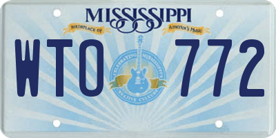 MS license plate WTO772