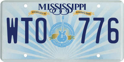 MS license plate WTO776