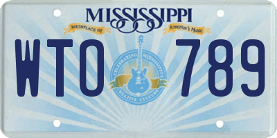 MS license plate WTO789