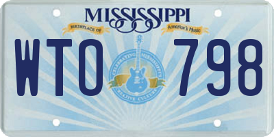 MS license plate WTO798