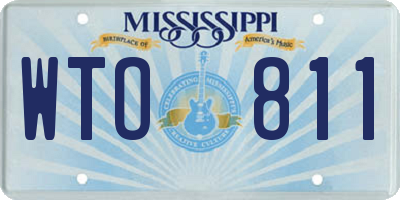 MS license plate WTO811