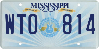 MS license plate WTO814