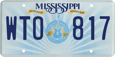 MS license plate WTO817