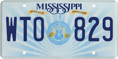 MS license plate WTO829