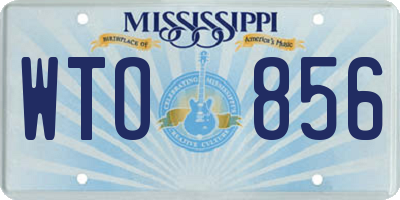 MS license plate WTO856