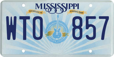 MS license plate WTO857