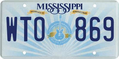 MS license plate WTO869
