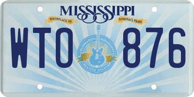 MS license plate WTO876