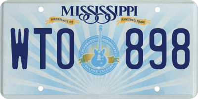 MS license plate WTO898