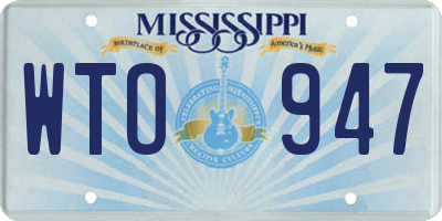 MS license plate WTO947