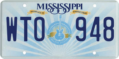 MS license plate WTO948