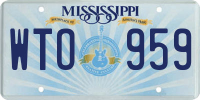 MS license plate WTO959