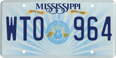 MS license plate WTO964