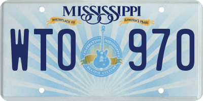MS license plate WTO970