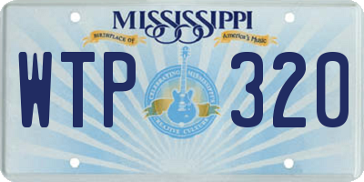 MS license plate WTP320
