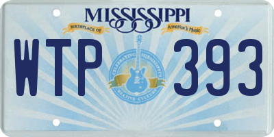 MS license plate WTP393