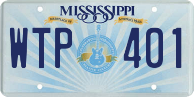 MS license plate WTP401