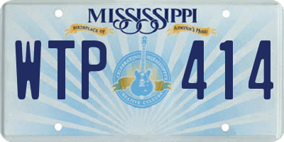 MS license plate WTP414