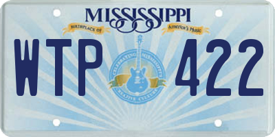 MS license plate WTP422