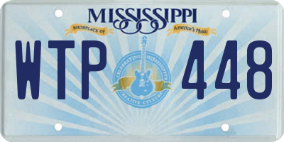 MS license plate WTP448