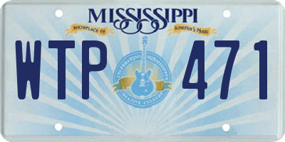 MS license plate WTP471