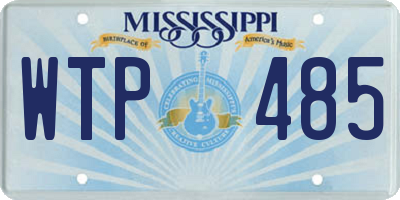 MS license plate WTP485