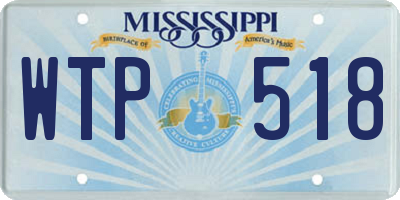 MS license plate WTP518