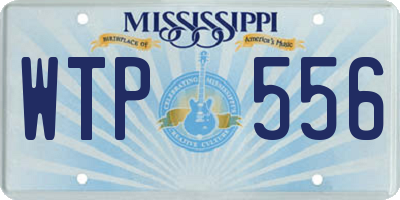 MS license plate WTP556