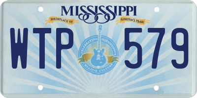MS license plate WTP579