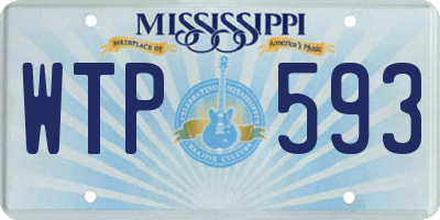 MS license plate WTP593