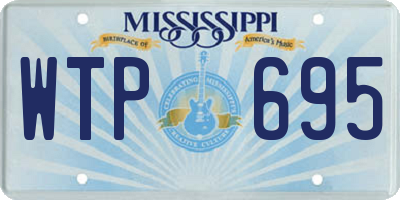MS license plate WTP695