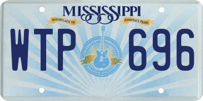 MS license plate WTP696