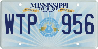 MS license plate WTP956