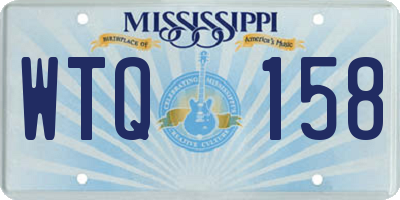 MS license plate WTQ158
