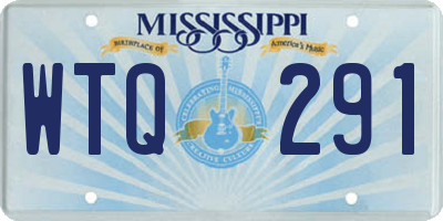 MS license plate WTQ291