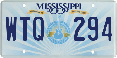 MS license plate WTQ294