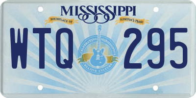 MS license plate WTQ295