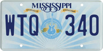 MS license plate WTQ340