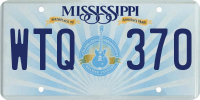 MS license plate WTQ370