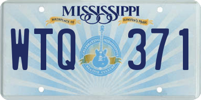 MS license plate WTQ371
