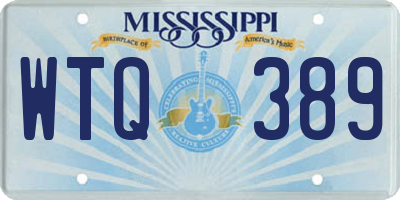 MS license plate WTQ389